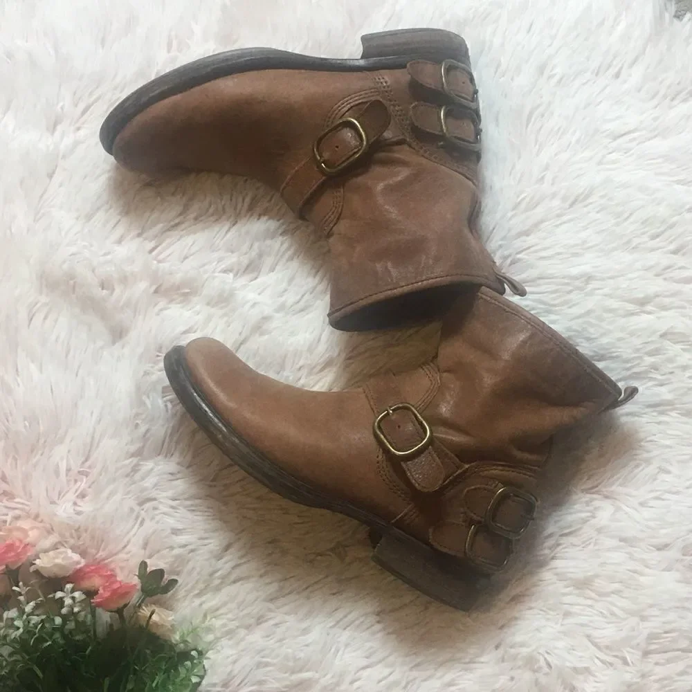 Lucky Brand Brown Leather Boots
